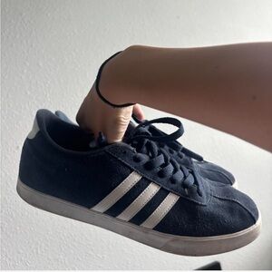 Adidas Navy and White sneakers